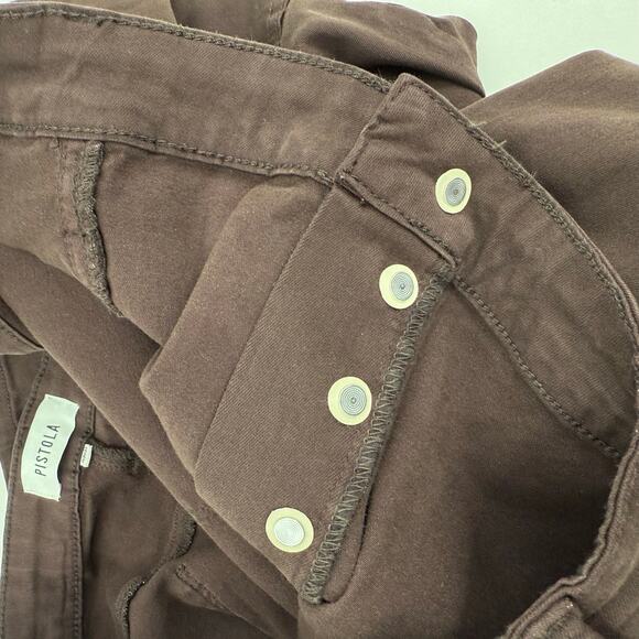 Pistola Jeans SZ 20W Java Brown High Rise Ankle Skinny NWT Button Fly Plus Curvy - Picture 10 of 16